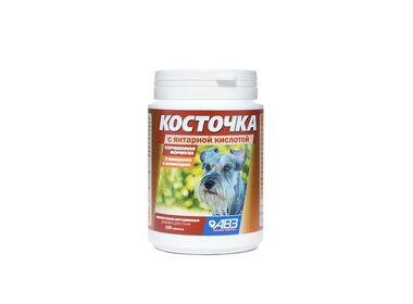 Косточка минерально-витаминный комплекс с янтарной кислотой при повышенных физических нагрузках для щенков и собак