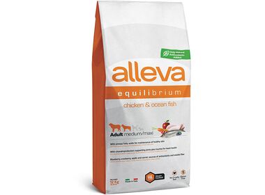 Alleva Equilibrium Maintenance Medium&Maxi Chicken&Fish сухой корм для собак средних и крупных пород с курицей и океанической рыбой