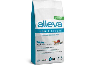 Alleva Equilibrium Sensitive Adult Medium&Maxi сухой корм для собак средних и крупных пород с чувствительным пищеварением с рыбой