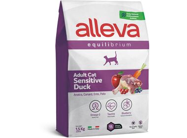 Alleva Equilibrium Sensitive Duck сухой корм для взрослых кошек с чувствительным пищеварением с уткой