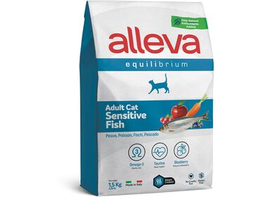 Alleva Equilibrium Sensitive Fish сухой корм для взрослых кошек с чувствительным пищеварением с рыбой