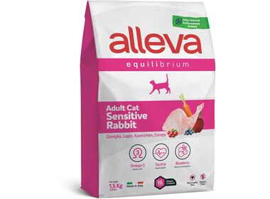 Alleva Equilibrium Sensitive Rabbit сухой корм для взрослых кошек с чувствительным пищеварением с кроликом