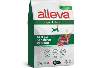 Alleva Equilibrium Sensitive Venison сухой корм для взрослых кошек с чувствительным пищеварением с олениной