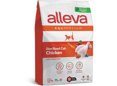 Alleva Equilibrium Sterilised Chicken сухой корм для стерилизованных кошек с курицей