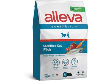 Alleva Equilibrium Sterilised Fish сухой корм для стерилизованных кошек с рыбой