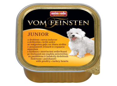 Animonda Vom Feinsten Junior консервы для щенков с мясом домашней птицы и сердцем индейки