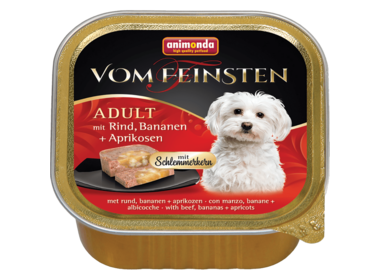Animonda Vom Feinsten Gourmet Centre Adult консервы для собак с говядиной, бананом и абрикосами 