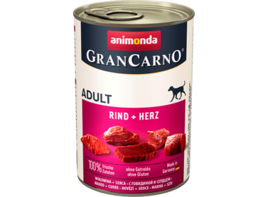 Animonda GranCarno консервы для собак c говядиной и сердцем