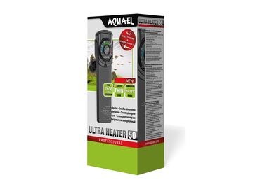 Aquael Ultra Heater обогреватель с ударопрочным корпусом и электронным терморегулятором для аквариумов до 50 л.