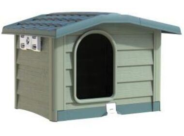BAMA PET BUNGALOW L будка для собак пластиковая зеленая 101х94х77h см.
