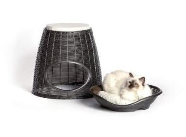 BAMA PET PASHA домик для кошек с подушечками коричневый 52х60х46/55h см.