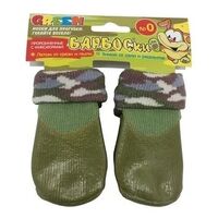 Барбоски носки для собак прорезиненные с фиксаторами зеленые