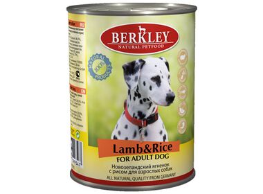 Berkley Adult Lamb&Rice консервы для собак с новозеландским ягненком и рисом