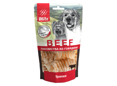 BLITZ BEEF лакомство сублимированное для собак - Трахея