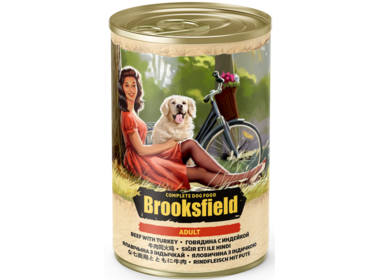 Brooksfield Adult All Breed Dog консервы для собак всех пород с говядиной индейкой и рисом