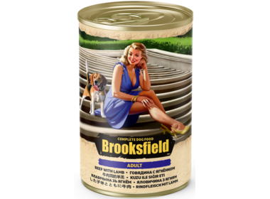 Brooksfield Adult all Breed Dog консервы для собак всех пород с говядиной ягненком и рисом
