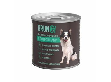 BRUNCH консервы для собак мелких пород с потрошками