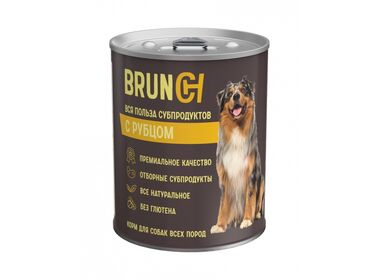 BRUNCH консервы для собак всех пород с рубцом