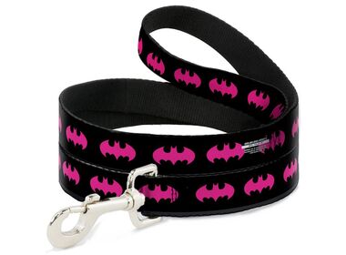 Buckle-Down Бэтмен поводок для собак розовый (длина - 120 см.)