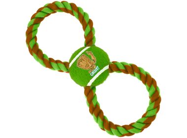 Buckle-Down Грут игрушка для собак - грейфер мячик на верёвке (29 см.)