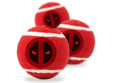 Buckle-Down Дэдпул игрушка для собак - теннисные мячики (3 шт. по 7 см.)