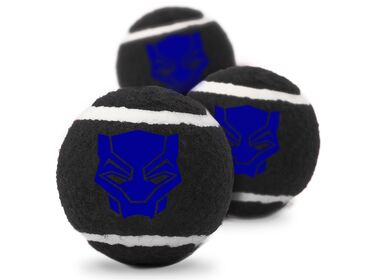 Buckle-Down Чёрная Пантера игрушка для собак - теннисные мячики (3 шт. по 7 см.)