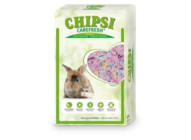 Chipsi CareFresh Confetti разноцветный бумажный наполнитель для всех мелких домашних животных