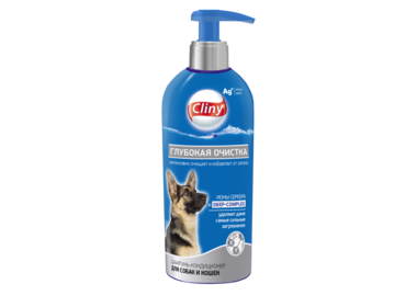 Cliny Глубокая очистка шампунь-кондиционер для кошек и собак 