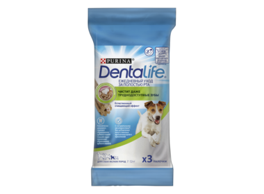 DentaLife лакомство для собак мелких пород - поддержание здоровья полости рта (3 шт.)