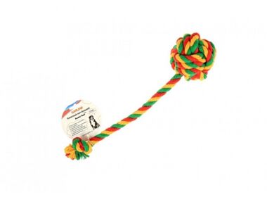 Doglike Dental Knot игрушка для собак - Мяч канатный большой разноцветный (38 см.)