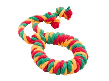 Doglike Dental Knot игрушка для собак - Кольцо канатное большое разноцветное (41 см.)