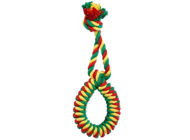 Doglike Dental Knot игрушка для собак - Кольцо канатное малое разноцветное (26 см.)