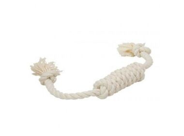 Doglike Dental Knot игрушка для собак - Сарделька канатная большая белая (42 см.)
