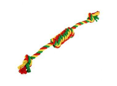 Doglike Dental Knot игрушка для собак - Сарделька канатная средняя разноцветная (40 см.)