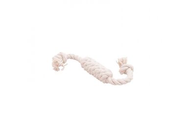 Doglike Dental Knot игрушка для собак - Сарделька канатная малая белая (27 см.)