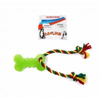 DogLike игрушка для собак - Кость малая с канатом (10 см.)