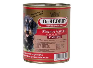 Dr.Alders консервы для собак с говядиной