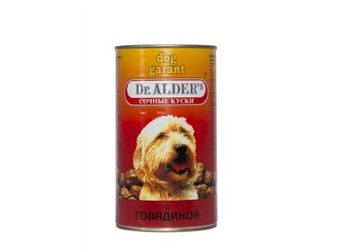Dr.Alders консервы для собак кусочки в желе с говядиной