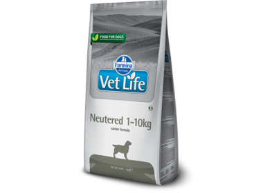 Farmina Vet Life Neutered 1-10 сухой корм для стерилизованных собак весом менее 10 кг. - профилактика МКБ