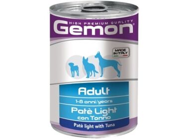 Gemon Dog Light консервы для собак низкокалорийные паштет с тунцом