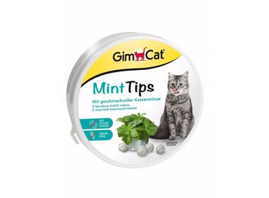 GIMCAT Mint-Tips витаминизированное лакомство для кошек с витамином D3