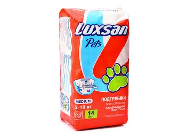 Luxsan Premium подгузники для животных весом 5-10 кг. (размер M)