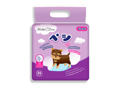 NekiZoo впитывающие пеленки для домашних животных (60х90 см.)
