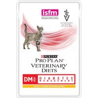 Purina Pro Plan Veterinary Diets Diabetes Management (DM) паучи для кошек - лечение сахарного диабета с курицей