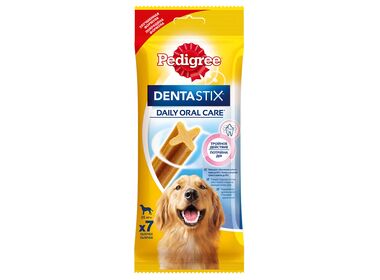 Pedigree Denta Stix средство-лакомство по уходу за зубами для собак крупных пород
