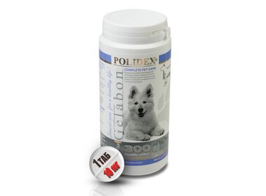 Polidex Gelabon plus витамины для щенков и собак крупных пород для поддержания здоровья связок и суставов