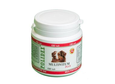 Polidex Multivitamin plus комплексные витамины для щенков и собак мелких и средних пород