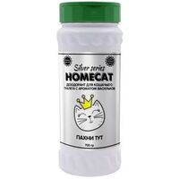 Homecat Silver Series ликвидатор запаха для кошачьих туалетов порошок с ароматом васильков