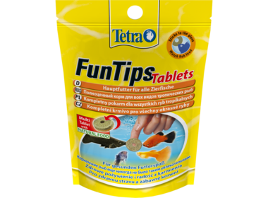 Tetra FunTips Tablets лакомство для всех видов тропических рыб - таблетки для приклеивания к стеклу
