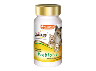 Unitabs Prebiotic пребиотический комплекс для кошек и собак для нормализации пищеварения